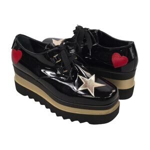 Marco Moreo Chunky Platform Sneakers Patent Leather Goth Romance y2k EU 37